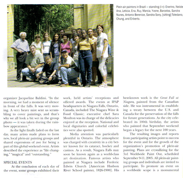 Grupo em 2004 na revista plein air magazine